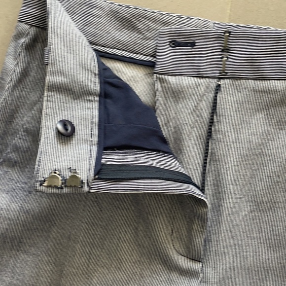 Lewit wide leg, high waist pin striped pants - Picture 5 of 13